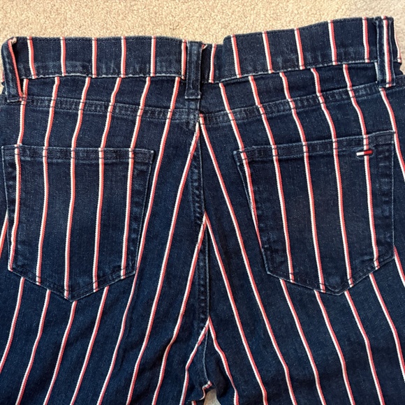 Tommy Hilfiger Denim Striped High Rise Legging Jeans - Picture 4 of 4